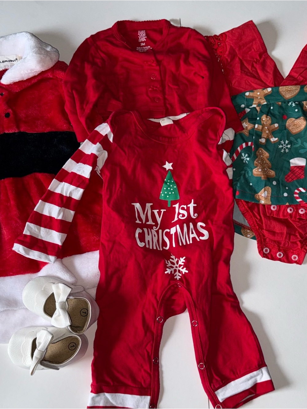 0-3 months Christmas bundle girl clothes